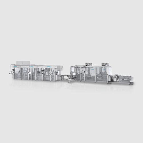 Ligne de conditionnement pour produits cosmétiques - OPTIMA packaging group GmbH - robotisée