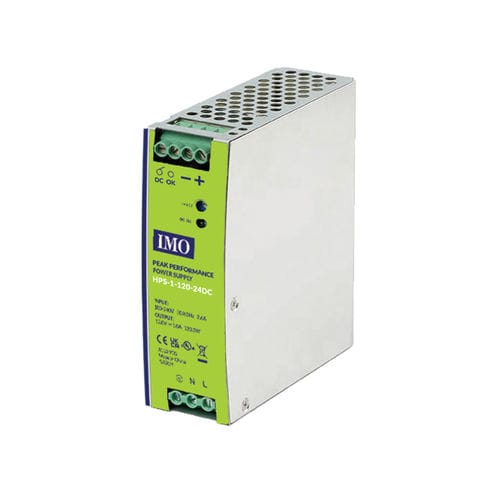Alimentation électrique sur rail DIN - HPS-1-120-12DC - IMO Precision Controls Limited - DC/DC / AC/DC / à sortie simple