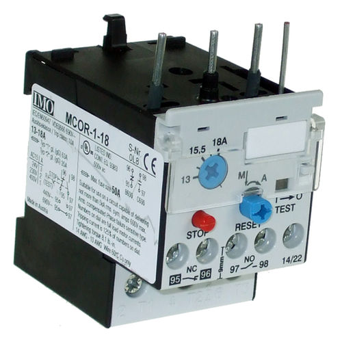 Relais de surcharge - MCOR-1-0.18 - IMO Precision Controls Limited - 1NO / 1NF / pour moteur électrique