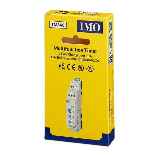 Temporisateur multifonction - TM34C - IMO Precision Controls Limited - électronique / retardé à l'attraction / sur rail DIN