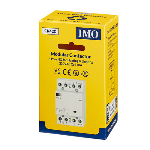 Contacteur d'éclairage - CR42C - IMO Precision Controls Limited - électromagnétique / AC / 4 pôles