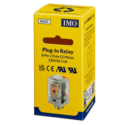 Relais de puissance - RL01C - IMO Precision Controls Limited - 230 Vca / miniature / pour montage en surface