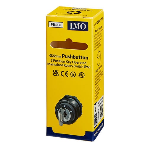 Bouton poussoir à clé - PB11C - IMO Precision Controls Limited - IP65 / en plastique