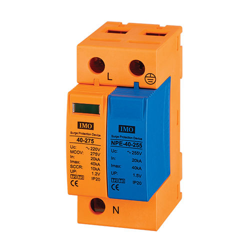 Boitier parafoudre de type 2 - SPD2-401N - IMO Precision Controls Limited - contre les surtensions / compact / 2 pôles