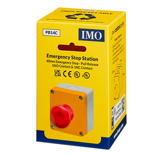 Boîte à boutons d'arrêt d'urgence - PB14C - IMO Precision Controls Limited - à 1 bouton / IP67