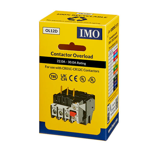 Relais de surcharge - OL12D - IMO Precision Controls Limited - de courant / à montage sur contacteur