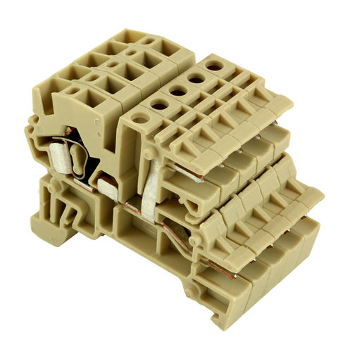 Bloc de jonction à ressort - SCS2.5BEIGE - IMO Precision Controls Limited - sur rail-DIN / pour PCB / en matière plastique