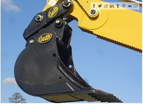 Godet de nivellement - H02 series - Geith International Ltd. - pour pelle hydraulique / à 4 dents / soudé