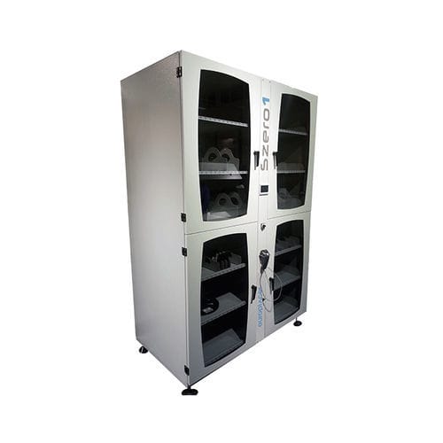 Armoire de stockage - Szero1 - Europlacer - sur pieds / à portes battantes / en métal