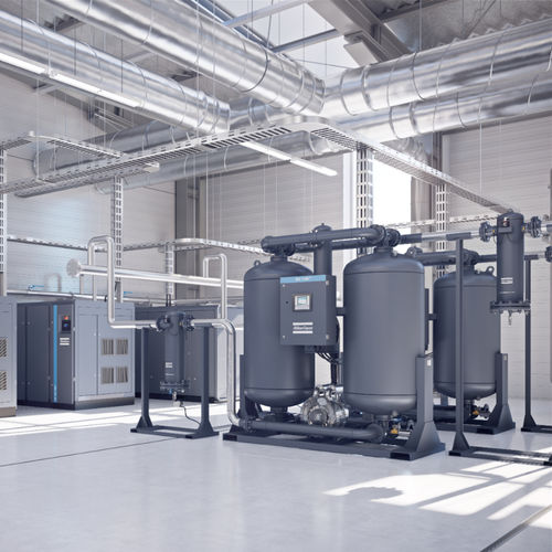 Sécheur d'air comprimé par adsorption sans chaleur - CD+ series - Atlas Copco Compressors - mono-étagé / de grande dimension