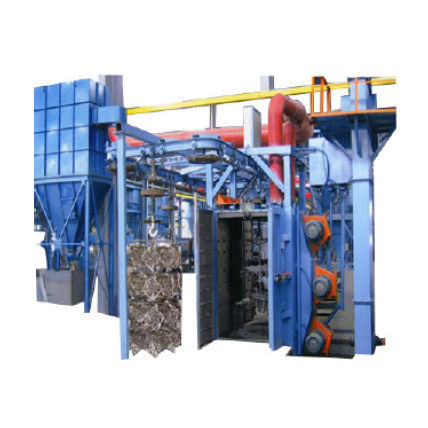 Grenailleuse à convoyeur aérien - MR-line - Shandong Kaitai Shot Blasting Machinery Share Co., - pour métal / continue / automatique
