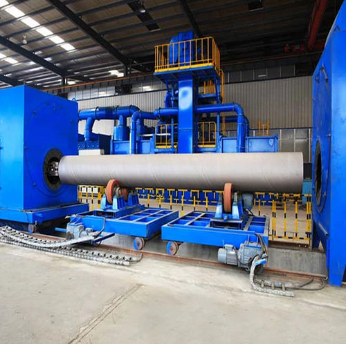Grenailleuse à convoyeur à rouleaux - QGN series - Shandong Kaitai Shot Blasting Machinery Share Co., - pour tubes / pour tuyaux / pour nettoyage de surface