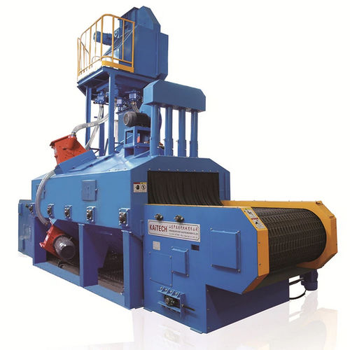 Grenailleuse à convoyeur à bande grillagée - QWD  - Shandong Kaitai Shot Blasting Machinery Share Co., - pour nettoyage de surface / de moulage