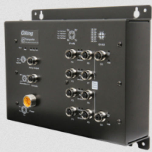 Commutateur Ethernet administrable - TPS-3082GT-M12X-BP1-MV - Oring Industrial Networking Corp. - 10 ports / montage mural / redondant