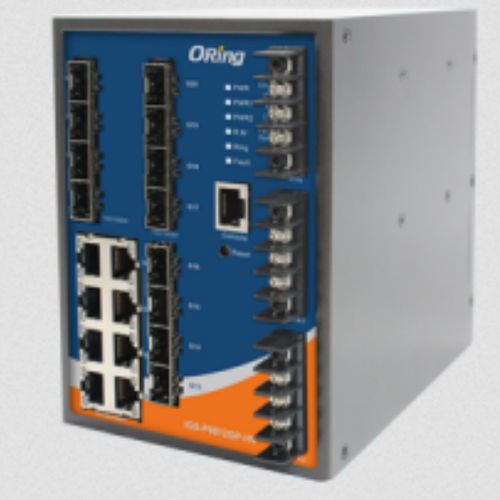 Commutateur Ethernet administrable - IGS-P9812GP series - Oring Industrial Networking Corp. - 20 ports / gigabit / redondant