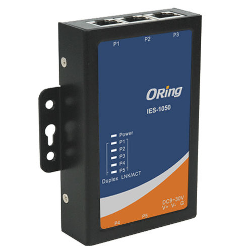 Commutateur Ethernet non administrable - IES-1050 - Oring Industrial Networking Corp. - 5 ports / 10/100BaseT(X) / sur rail DIN
