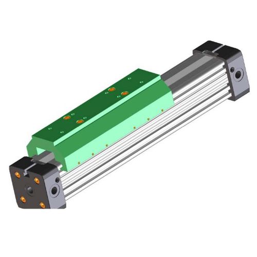 Vérin sans tige - PLS series - MEDAN - pneumatique / en aluminium / de guidage