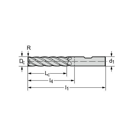 Fraise carbure monobloc - MD133 - Walter Tools - d'épaulement