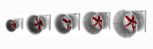 Ventilateur mural - Multifan - Vostermans Ventilation - axial / en fibre de verre / industriel