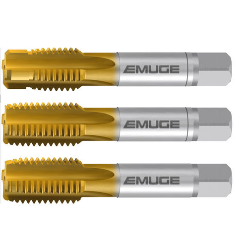Taraud monobloc - WM-sets-3S(Nr.1"Z",Nr.1,F)-TIN - EMUGE-FRANKEN - HSS-E / pour acier / pour fonte