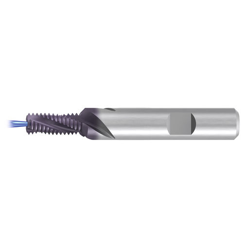 Fraise carbure monobloc - GSF-2xD-R30-IKZ-HB-TiCN - EMUGE-FRANKEN - à fileter / à revêtement / pour acier