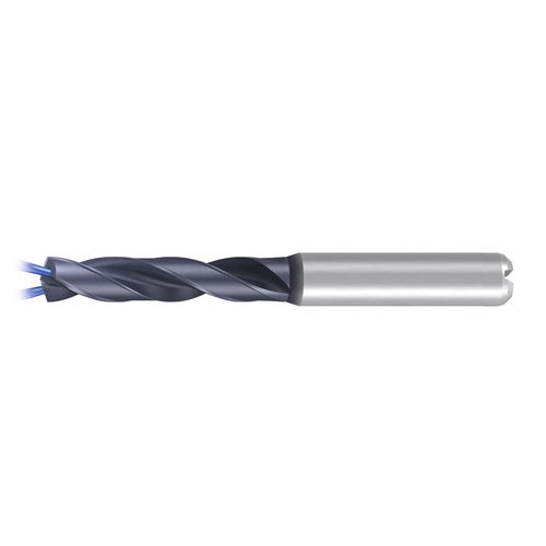 Foret monobloc - VHM-EF-DIN 6537K-HA-IK-4FF-TIALN-T14 - EMUGE-FRANKEN - pour matériaux non-ferreux / pour acier / pour alliage en titane