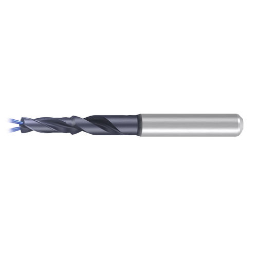 Foret monobloc - VHM-EF-Drill C-STEEL-HA-IK-4FF-TIALN-T14 - EMUGE-FRANKEN - pour matériaux non-ferreux / pour acier / pour fonte