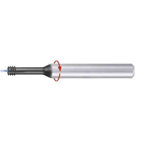 Fraise circulaire - ZGF-HCUT-2xD-IKZ-HA-LH-Rot-TiAlN-T46 - EMUGE-FRANKEN - carbure monobloc / à fileter / à revêtement en TiAlN