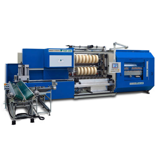 Bobineuse refendeuse automatique - FLEX600 - Ghezzi & Annoni - double / modulaire / pour ruban adhésif