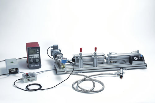 Système de dosage pour média à haute viscosité - Multiple 300 ml Cartridge Pusher System - Henkel LOCTITE - pour média à viscosité moyenne / à cartouche / automatique