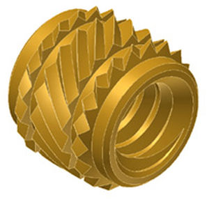 Insert fileté - MINI-TECH® - PSM International - en laiton / rond / pour le plastique