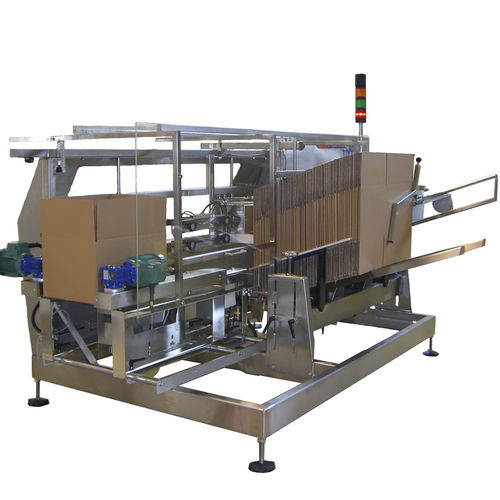 Formeuse de carton automatique - CE-22 - LIAD Engineering Ltd. - colle thermofusible / ruban adhésif / fermeture par le bas