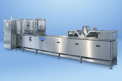 Remplisseuse operculeuse automatique - 400 Series - Trepko A/S - de gobelets / pour emballage préformé / de liquides