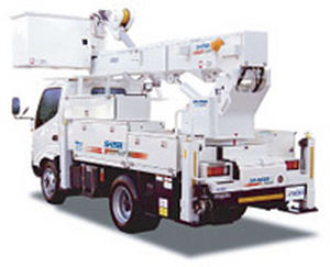 Nacelle télescopique montée sur camion - SH15B - Aichi Corporation - électrique