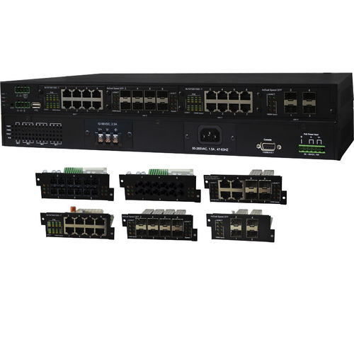 Commutateur Ethernet administrable - I(P)GS-5400-2P-PT series - Lantech Communications Europe GmbH - 28 ports / gigabit / monté en rack