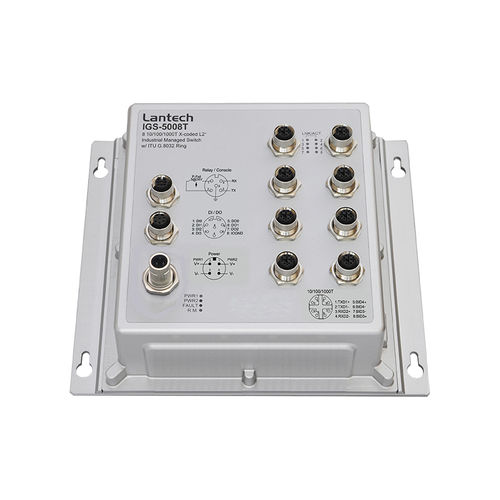 Commutateur Ethernet administrable - IGS-5008T series - Lantech Communications Europe GmbH - 8 ports / Gigabit Ethernet / mural