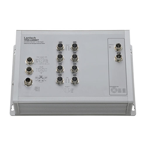 Commutateur Ethernet administrable - TPES-L6208XT series - Lantech Communications Europe GmbH - 10 ports / 5G / mural