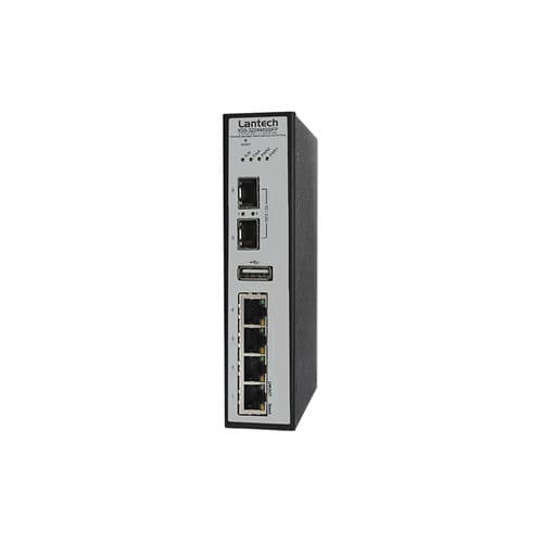 Commutateur Ethernet administrable - IGS-3204MGSFP series - Lantech Communications Europe GmbH - 6 ports / gigabit / sur rail DIN