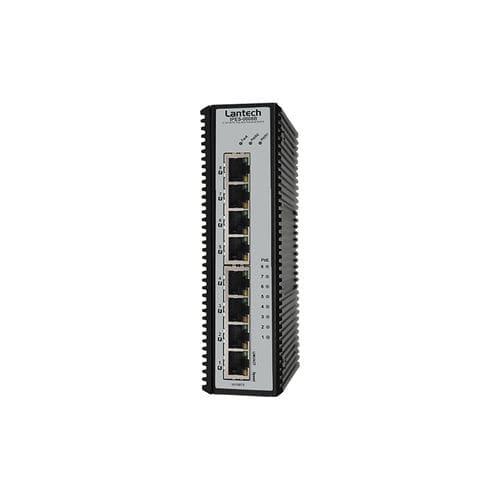 Commutateur Ethernet non administrable - IPES-0008B series - Lantech Communications Europe GmbH - 8 ports / à liaison sans fil / sur rail DIN
