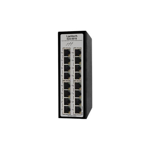 Commutateur Ethernet non administrable - IGS-0016 series - Lantech Communications Europe GmbH - 16 ports / 10/100BaseT(X) / à liaison sans fil