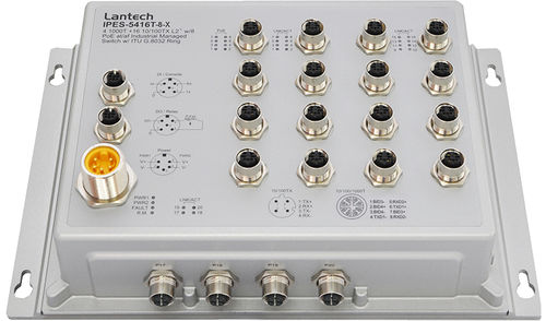 Commutateur Ethernet administrable - IPES-5416T-8 series - Lantech Communications Europe GmbH - 20 ports / gigabit / mural