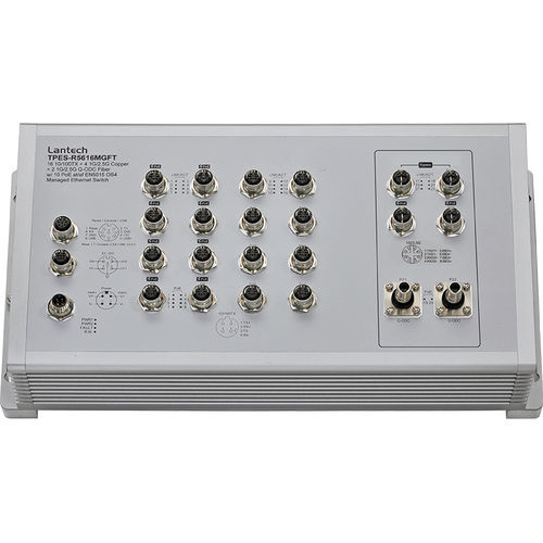 Commutateur Ethernet administrable - TPES-R5616MGFT series - Lantech Communications Europe GmbH - 22 ports / mural / en boîtier