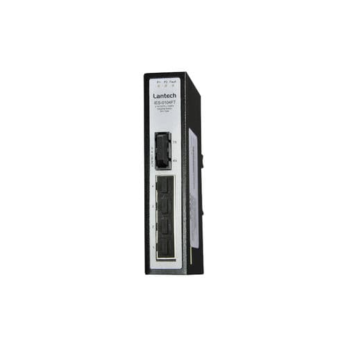 Commutateur Ethernet non administrable - IES-0104FT series - Lantech Communications Europe GmbH - 5 ports / sur rail DIN / mural