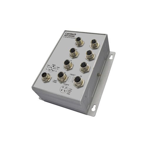 Commutateur Ethernet non administrable - IES-0008B series - Lantech Communications Europe GmbH - 8 ports / mural / redondant