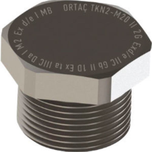 Bouchon hexagonal - TKXX/M12 - ORTAC - mâle / en NBR / en laiton nickelé