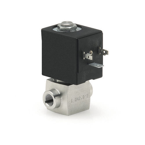 Électrovanne en acier inoxydable - CFB series - CAMOZZI AUTOMATION - à action directe / 3 voies / NF