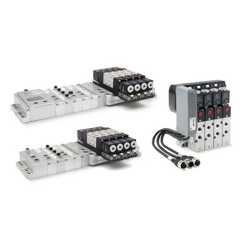 Îlot de distribution embrochable - 3 series - CAMOZZI AUTOMATION - à tiroir / à commande électrique / actionné pneumatiquement