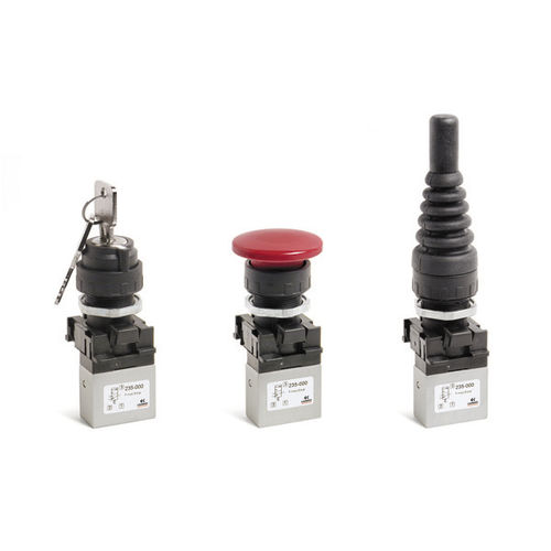 Distributeur pneumatique à clapet - 2 series - CAMOZZI AUTOMATION - avec actionnement manuel / 3/2 / 5/2 voies