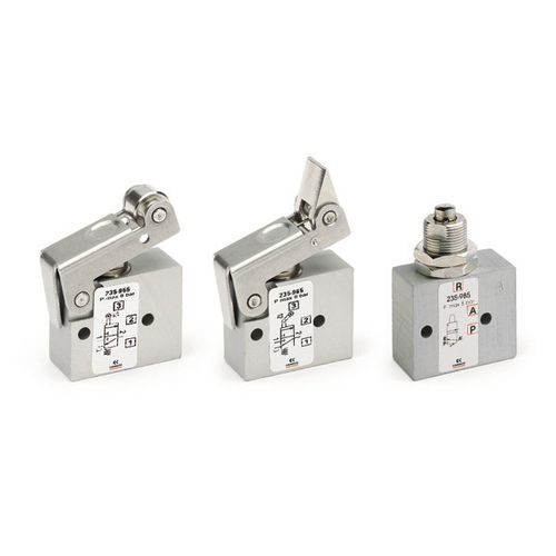 Distributeur pneumatique miniature - 2 series - CAMOZZI AUTOMATION - à clapet / à commande mécanique / 3/2