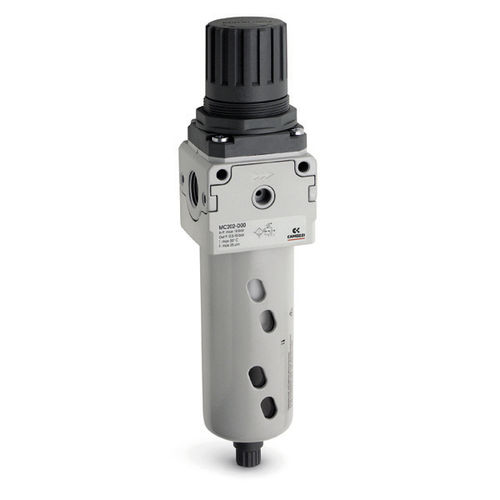 Filtre régulateur à air - MC series - CAMOZZI AUTOMATION - à membrane / à raccord à baïonnette / compact
